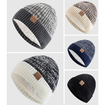 Men's knit beanie hat in soft acrylic blend