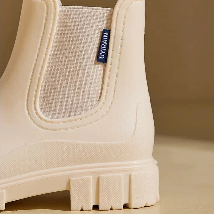 Women's waterproof chelsea rain boots