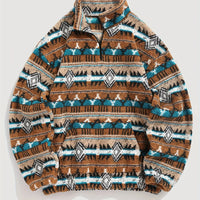 Rowan | Men's Patterned Quarter-Zip Knit Pullover for Winter