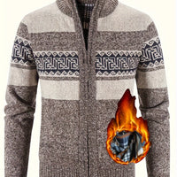 Russell | Men's Full-Zip Ribbed Knit Cardigan Sweater for Winter