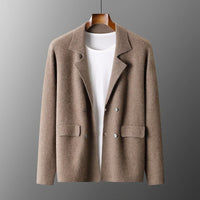 Elliot | Men's Double-Breasted Cashmere Blazer with Chest Pockets