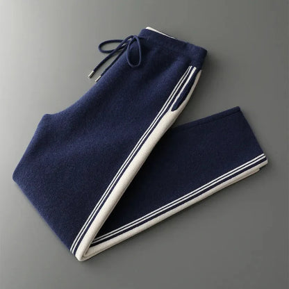 Men's cashmere hooded zip tracksuit