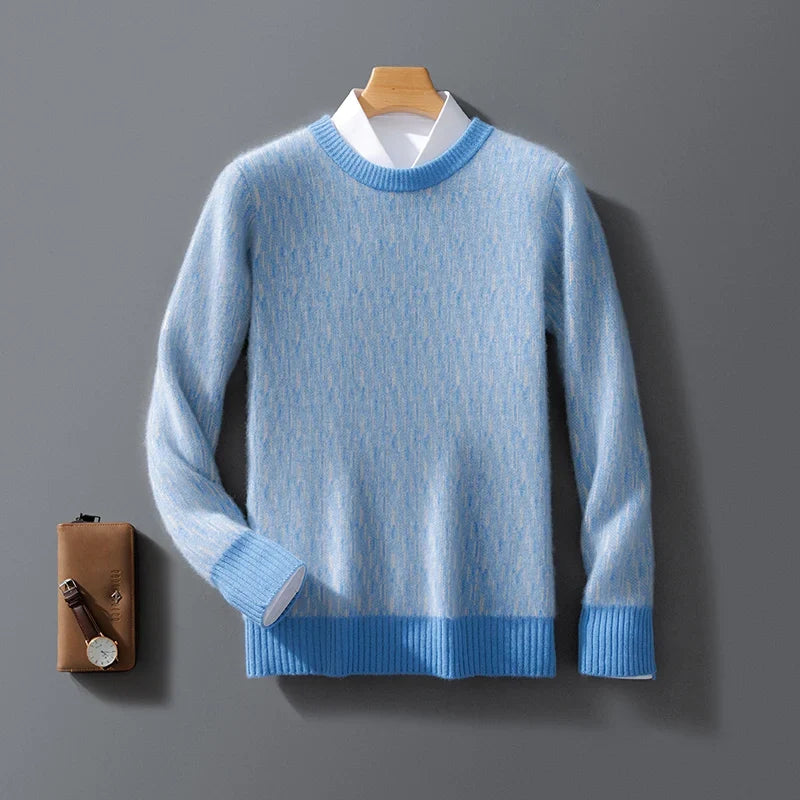 Men's cashmere knit sweater