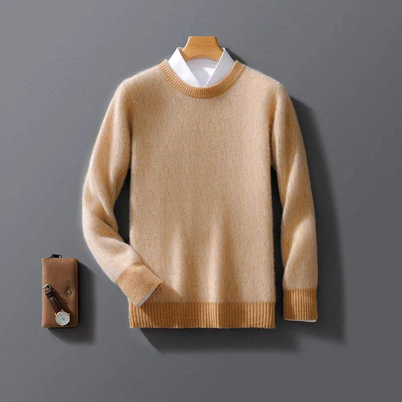 Men's cashmere knit sweater