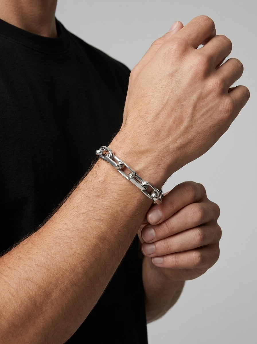 Men's Stainless Steel Chain Bracelet