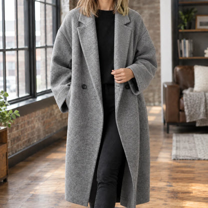 Samantha wool coat in off white