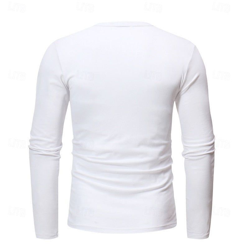Men's Classic Button-Placket Henley Shirt – view 4