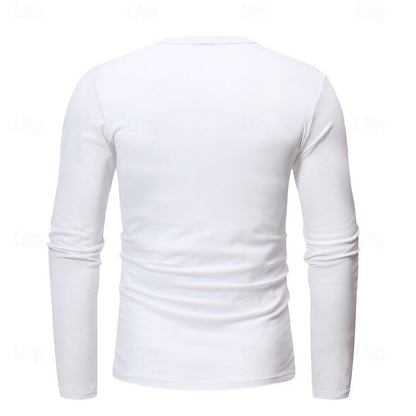 Men's Classic Button-Placket Henley Shirt – view 4