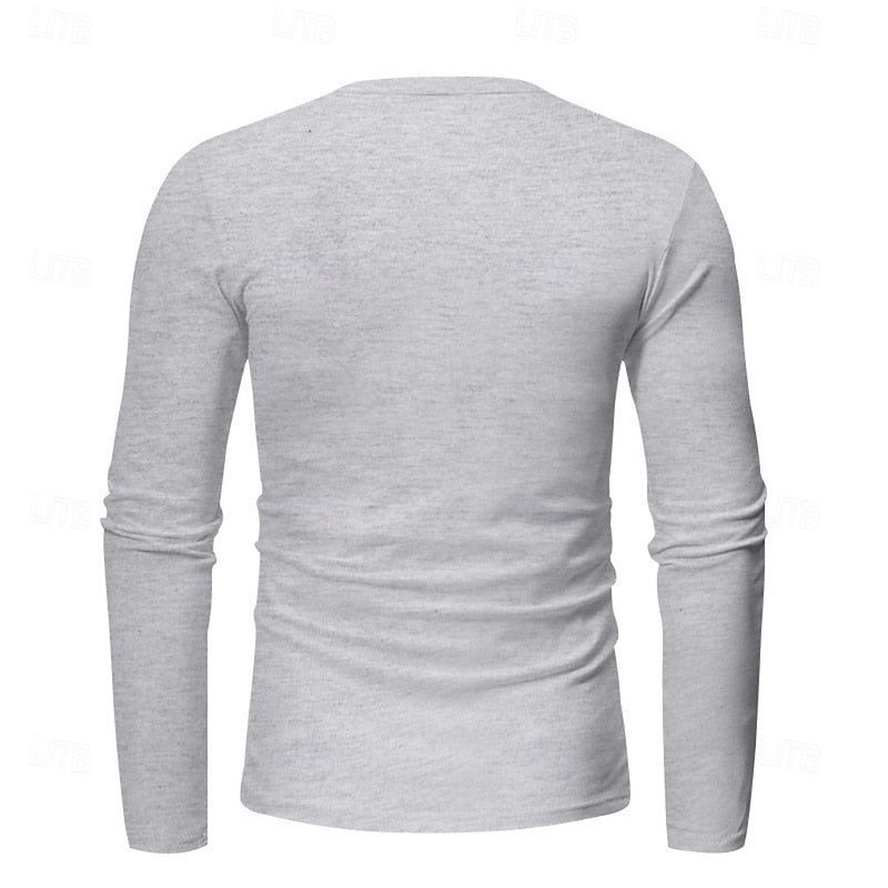Men's Classic Button-Placket Henley Shirt – view 7
