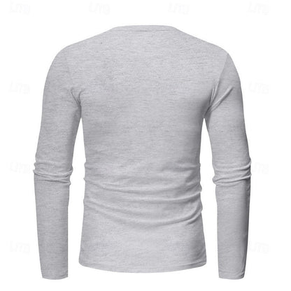 Men's Classic Button-Placket Henley Shirt – view 7