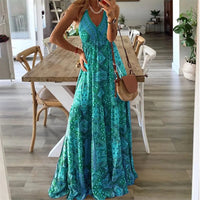 Sienna | Floral Maxi Dress V Neck Boho Style