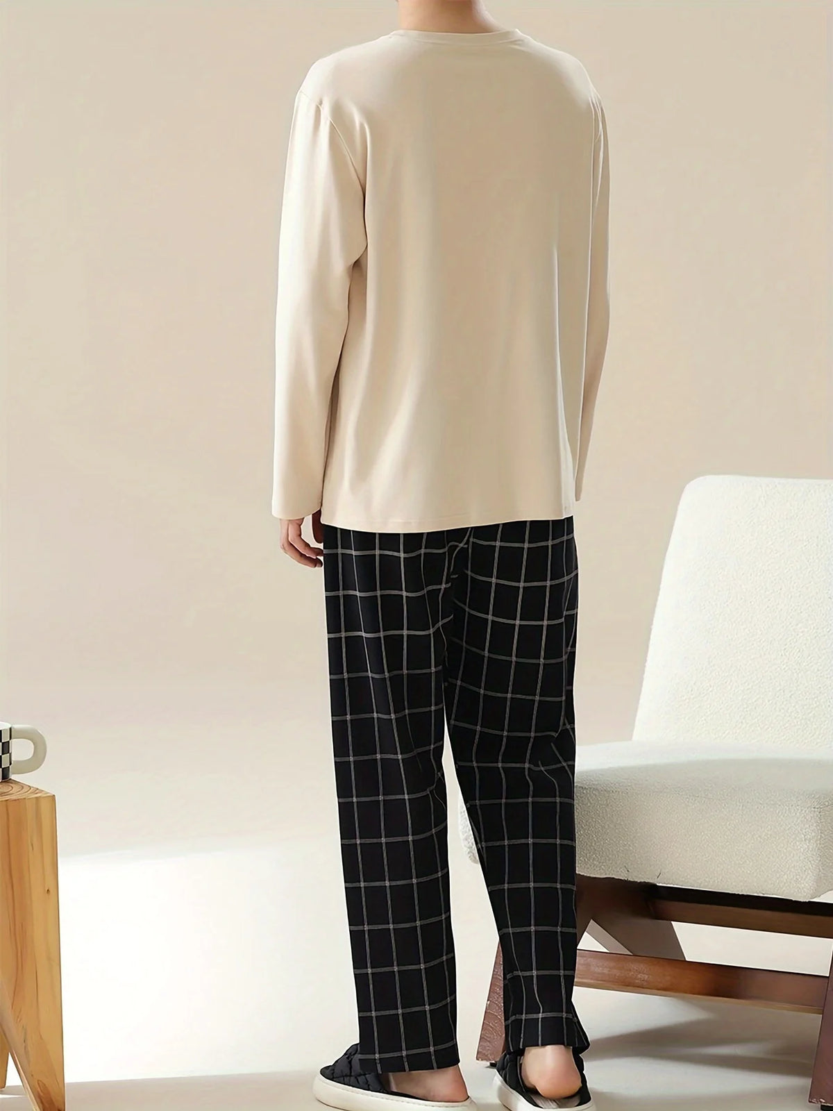 Men's Lounge Set, Relaxed Two-Piece Cold-Weather Outfit