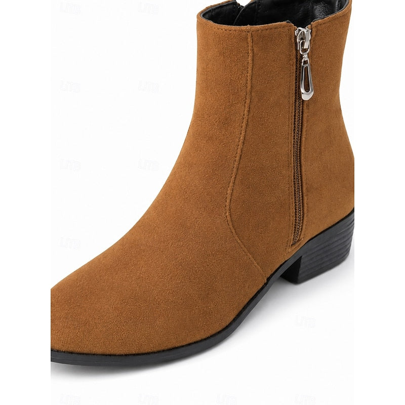 Side-Zip Block-Heel Ankle Boots – view 2