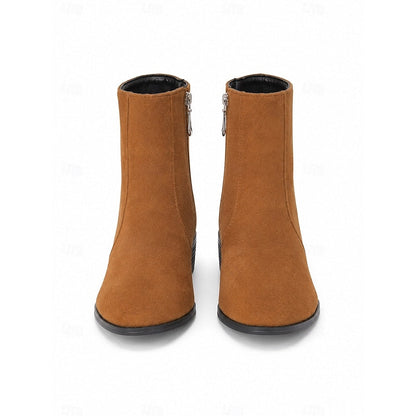 Side-Zip Block-Heel Ankle Boots – view 4
