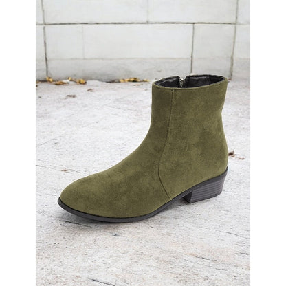 Side-Zip Block-Heel Ankle Boots – view 7