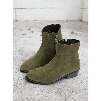 Side-Zip Block-Heel Ankle Boots – view 8