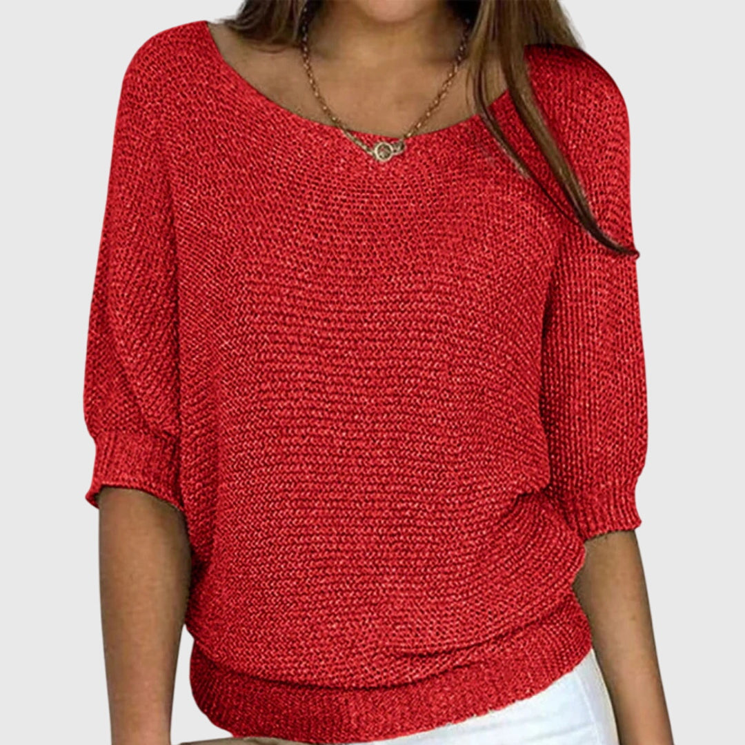 Women's everyday sweater in red