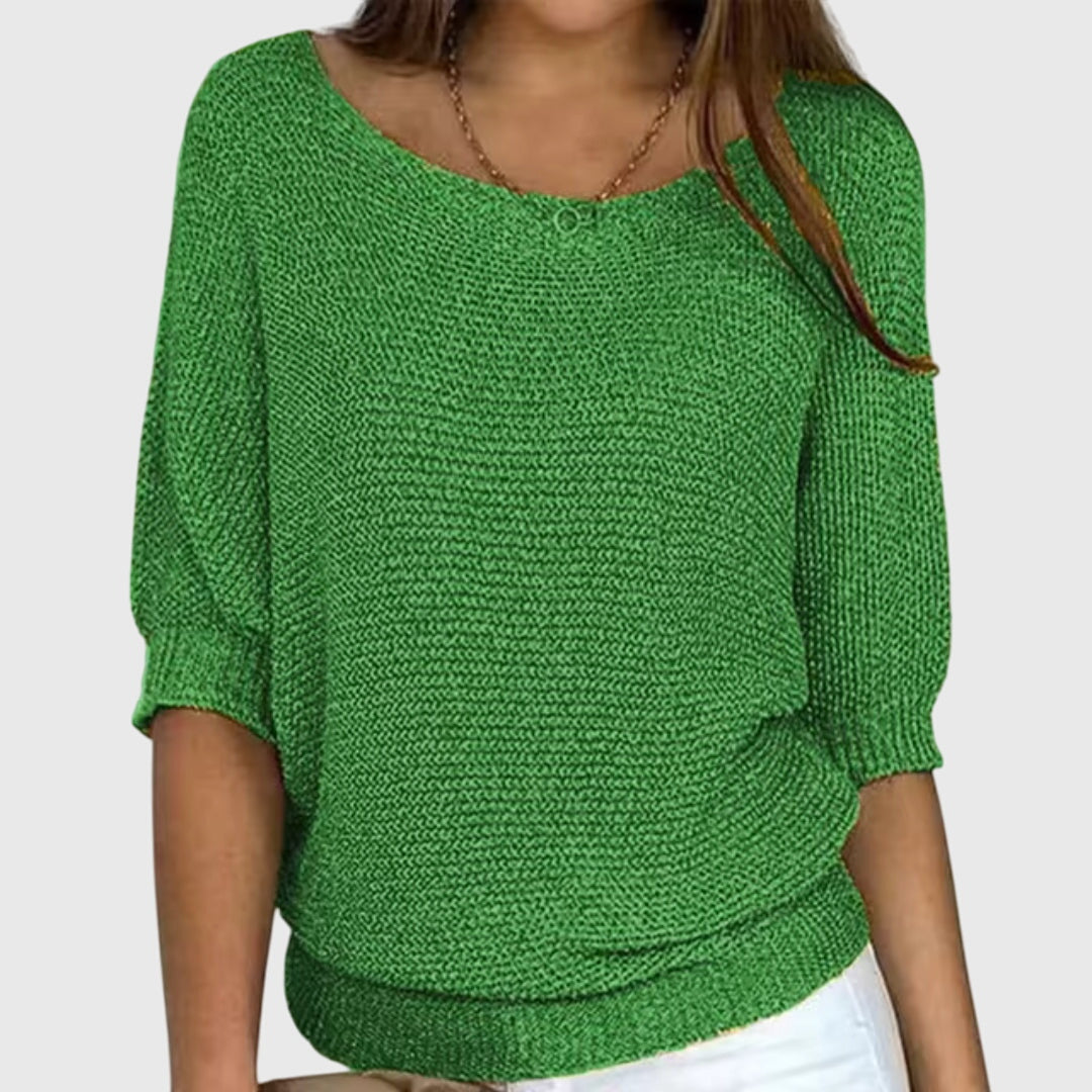 Women's everyday sweater in green
