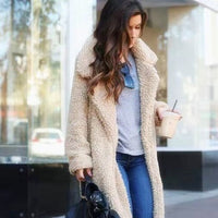 Nova | Women's Long Fleece Teddy Coat for Fall