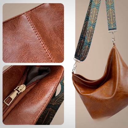 Elegant Strap-Detail Tote Bag
