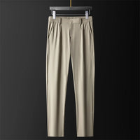 Maddox | Men's Stretch Pants in Cotton Silk Blend with Quick Dry Fabric