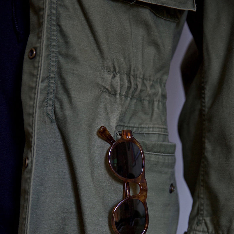 Men's military field jacket in green