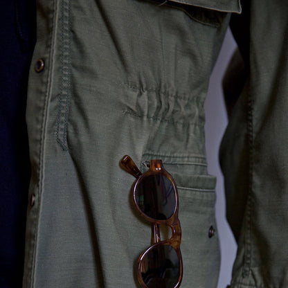 Men's military field jacket in green