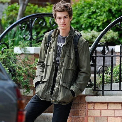 Men's military field jacket in green