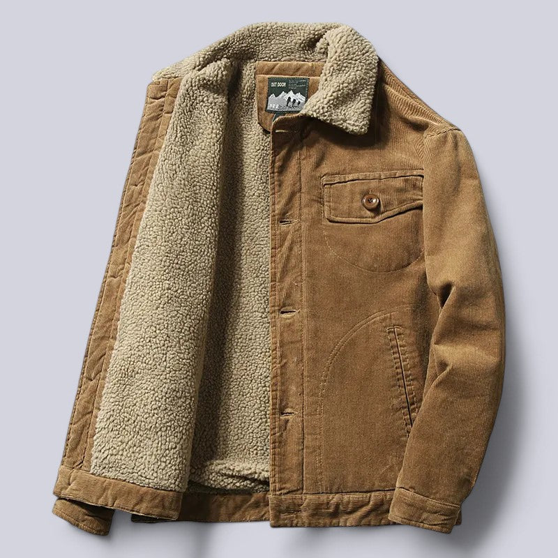 Tyler ribbed corduroy jacket, front view