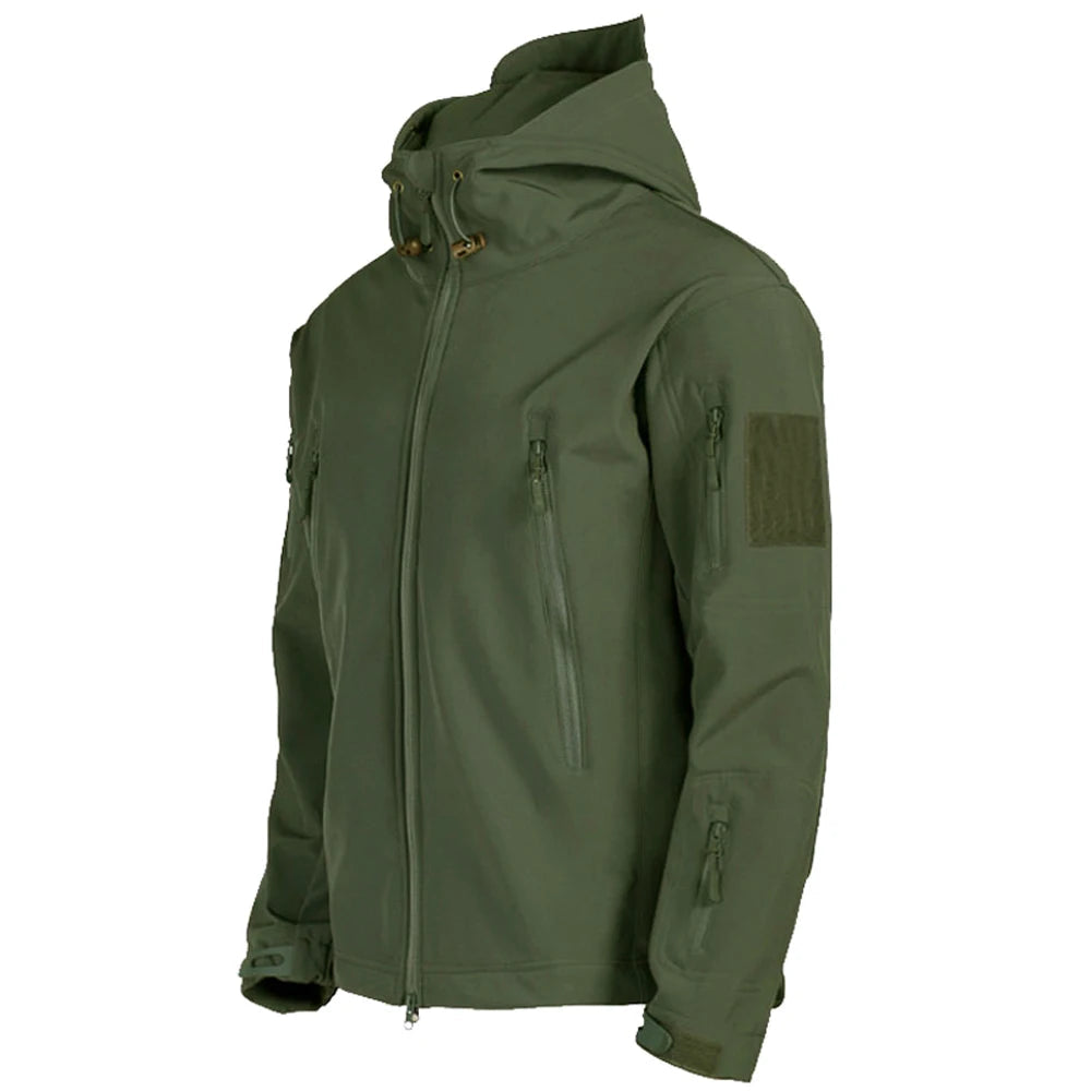 Men's multi-pocket field jacket in green