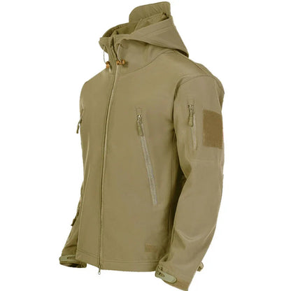 Men's multi-pocket field jacket in khaki