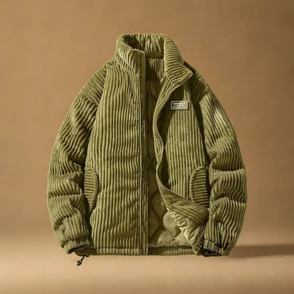 Men's navy corduroy jacket with cotton lining