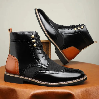 Robert brogue boots, wingtip detail