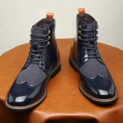 Robert brogue boots, back view