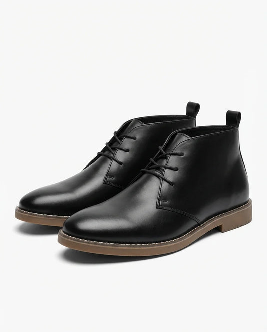 Matthew casual leather boots, front view