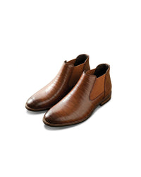 Owen | Men's Smooth Leather Chelsea Boots with Slip-On City Sole