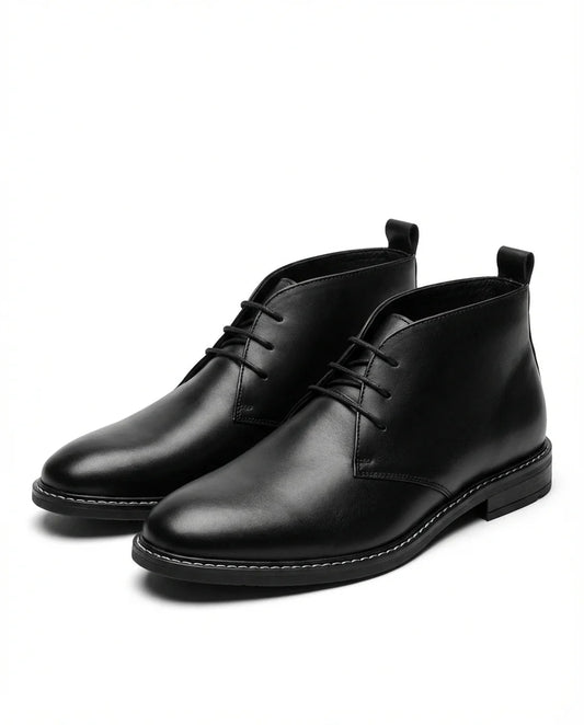 Aiden men's leather hiking boots, front view