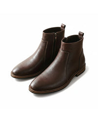 Theo | Men's Rugged Full-Grain Leather Boots with Steady City Sole