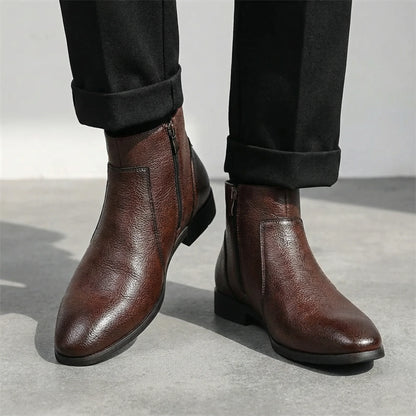 Men's Rugged Full-Grain Leather Boots with Steady City Sole, photo 3