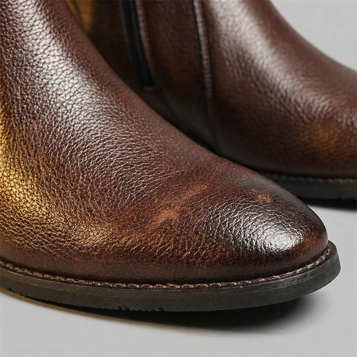 Men's Rugged Full-Grain Leather Boots with Steady City Sole, photo 7