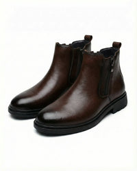 Ryder | Men's Genuine Leather Boots with a Functional Side Zip