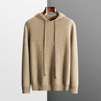 Wesley | Men's 100% Merino Wool Hoodie with Soft Thermal Knit for Fall Layering