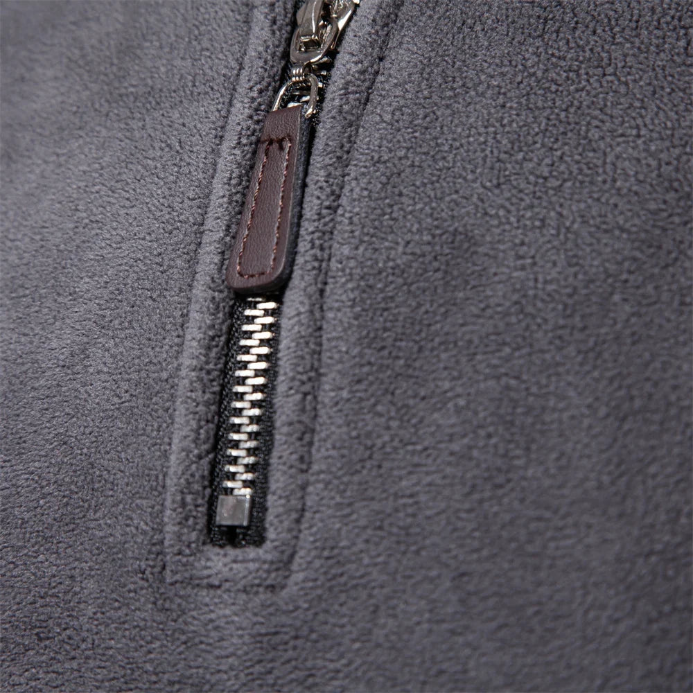 Men's fleece quarter zip pullover
