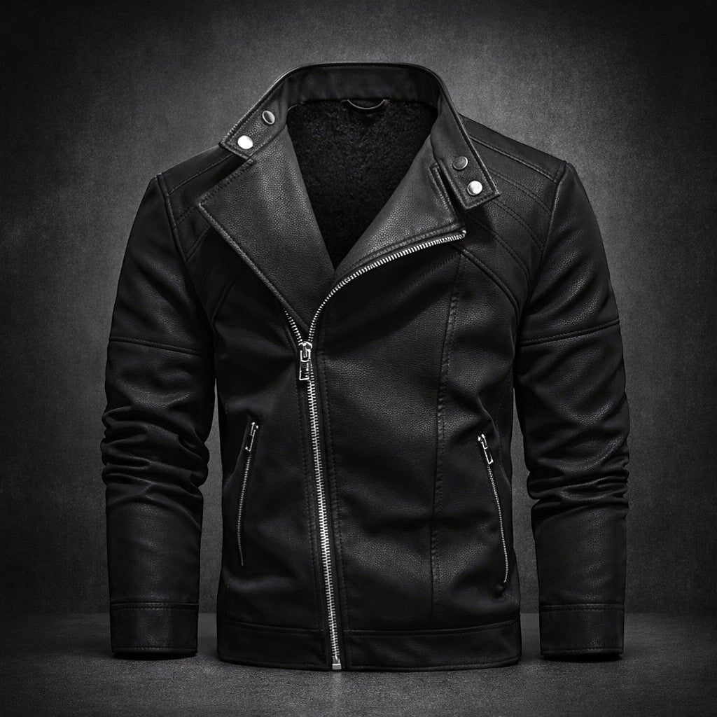 Noir Structured Sculpted Tailored Winter Coat with Set-In Pockets