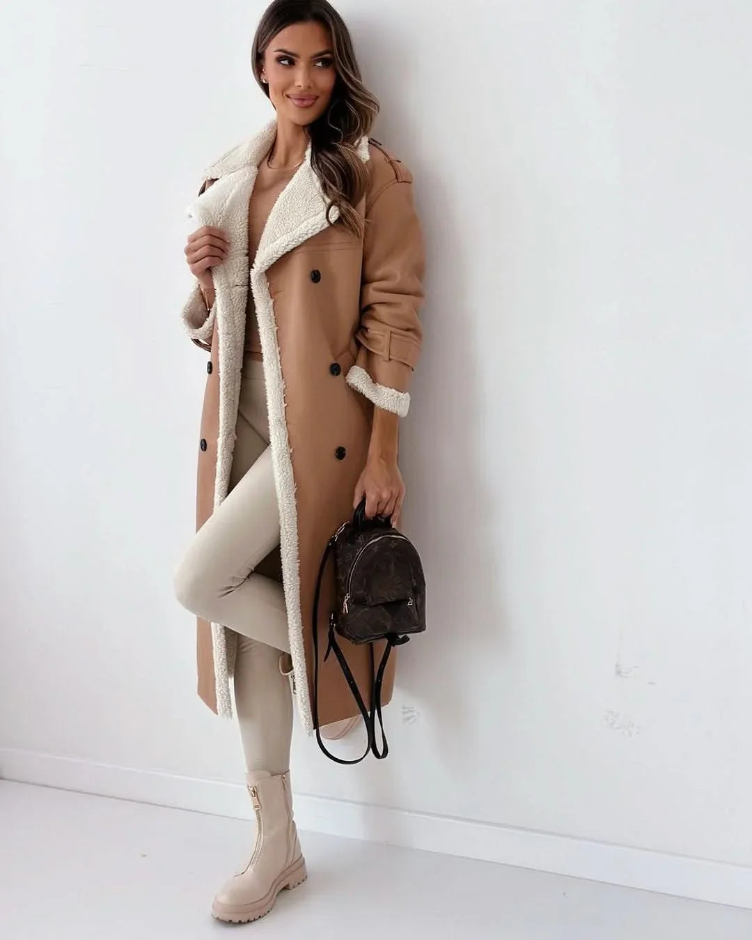 Double-Breasted Longline Trench Coat – view 2