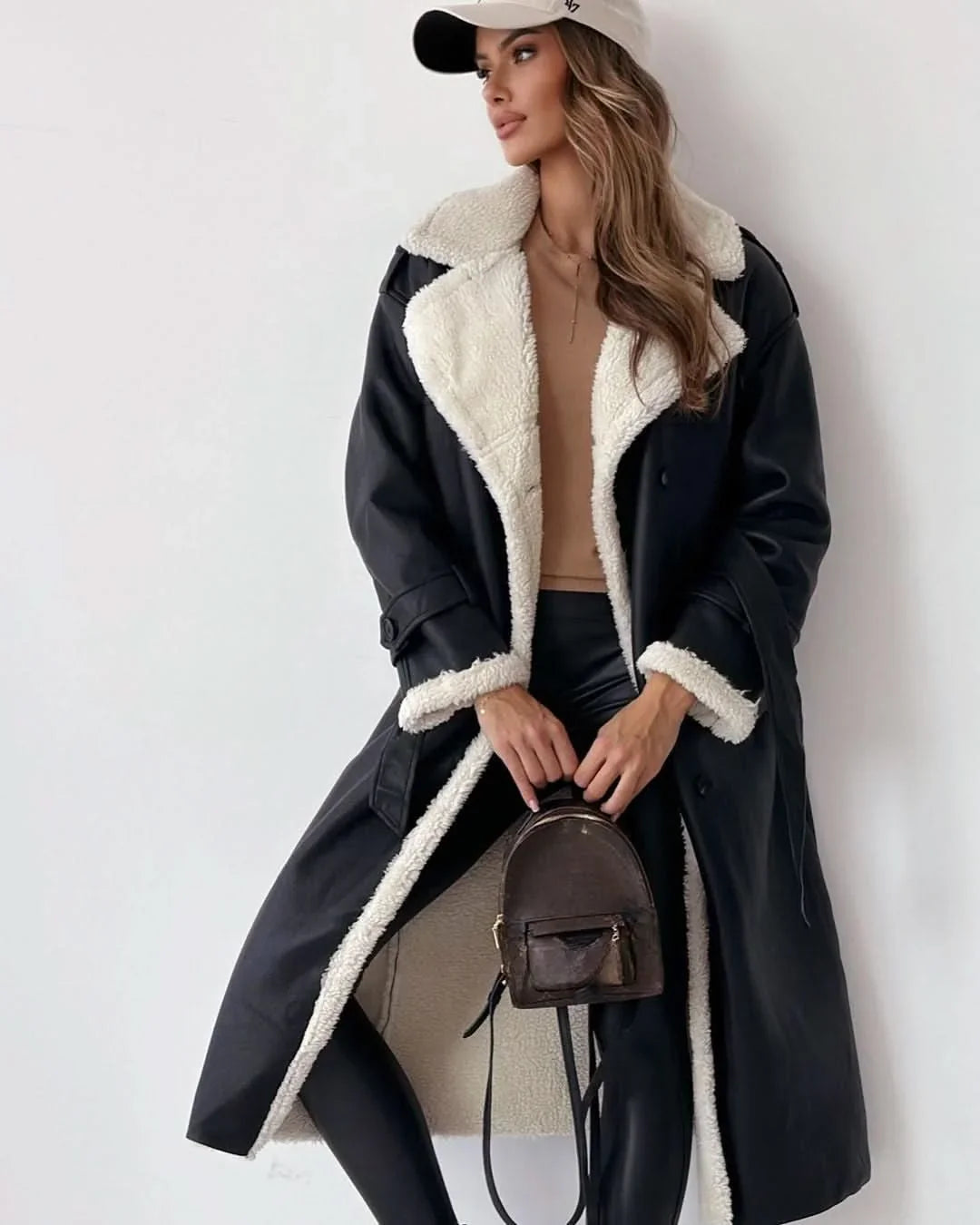Double-Breasted Longline Trench Coat – view 4