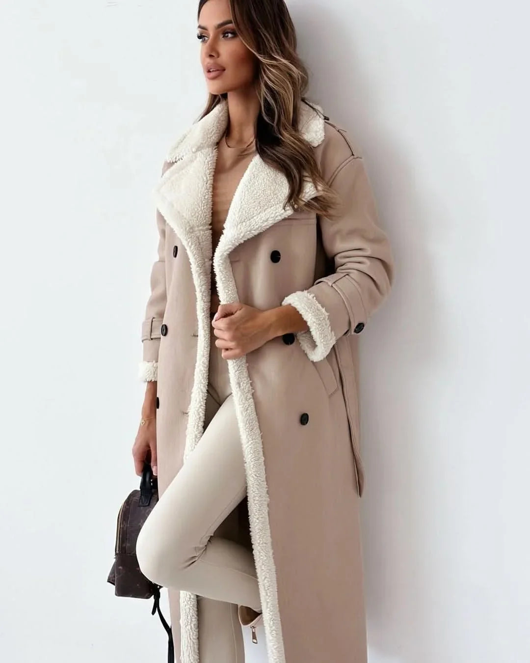 Double-Breasted Longline Trench Coat – view 5