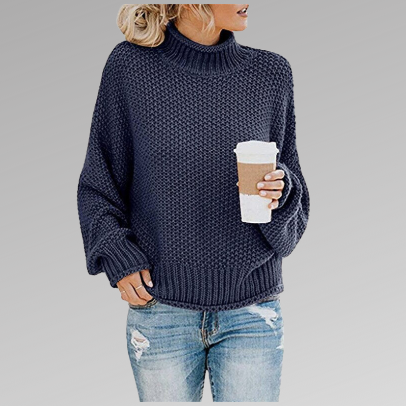 Women's elegant sweater in blue
