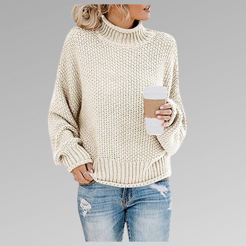 Women's elegant sweater in white