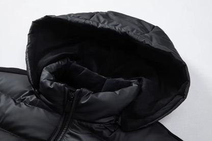 Barrett down jacket, hood detail